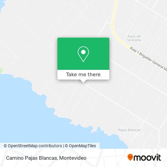 Camino Pajas Blancas map