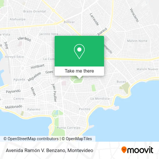 Avenida Ramón V. Benzano map