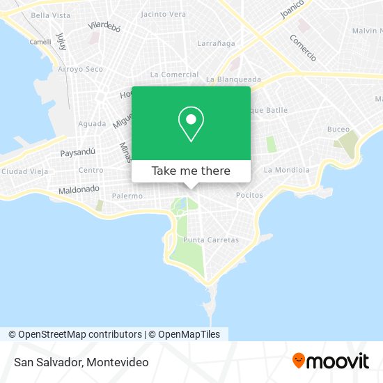 San Salvador map