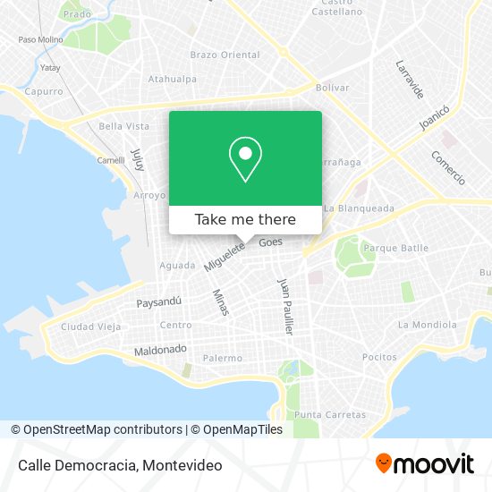 Mapa de Calle Democracia