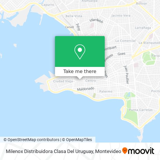 Milenox Distribuidora Clasa Del Uruguay map