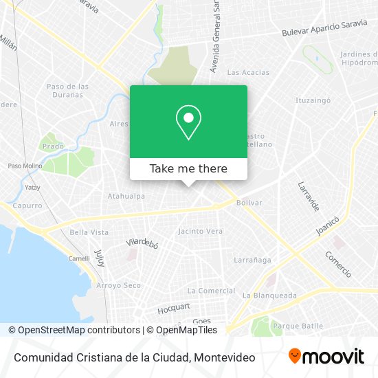 Comunidad Cristiana de la Ciudad map