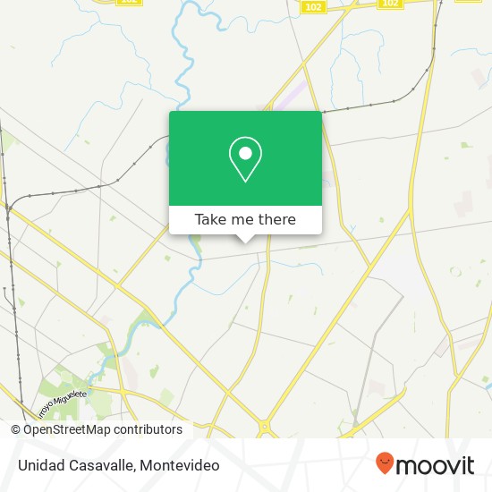 Unidad Casavalle map