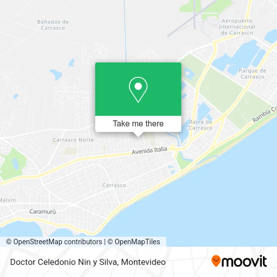 Doctor Celedonio Nin y Silva map