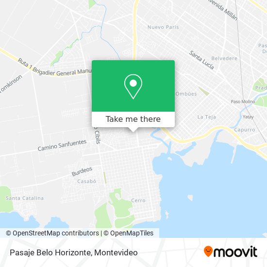 Pasaje Belo Horizonte map