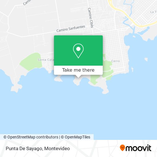 Punta De Sayago map