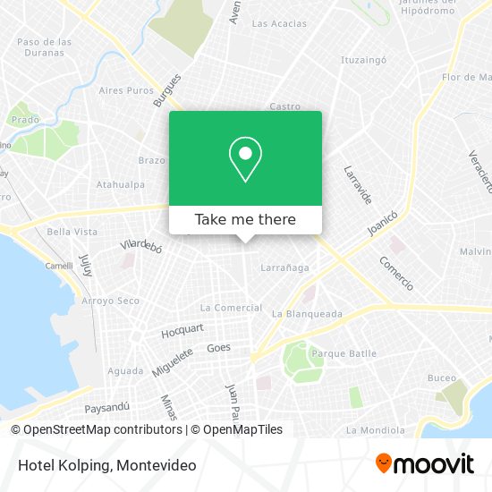 Hotel Kolping map