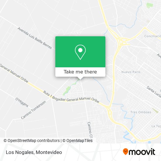 Los Nogales map