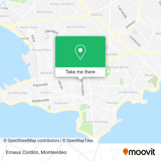 Emaus Cordón map