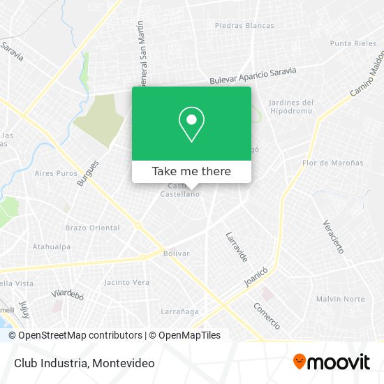 Club Industria map