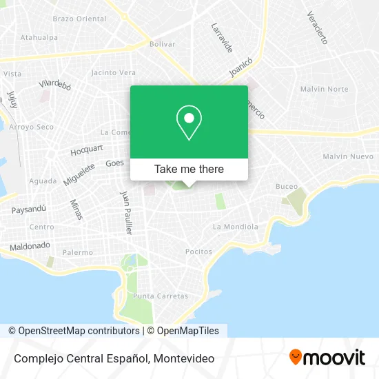 Mapa de Complejo Central Español