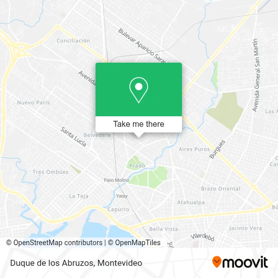 Duque de los Abruzos map