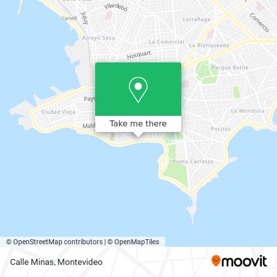 Calle Minas map