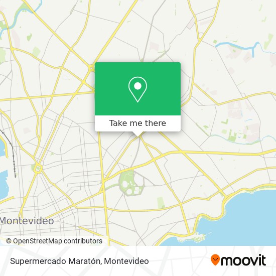 Supermercado Maratón map