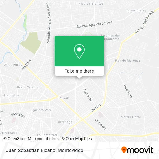 Juan Sebastian Elcano map