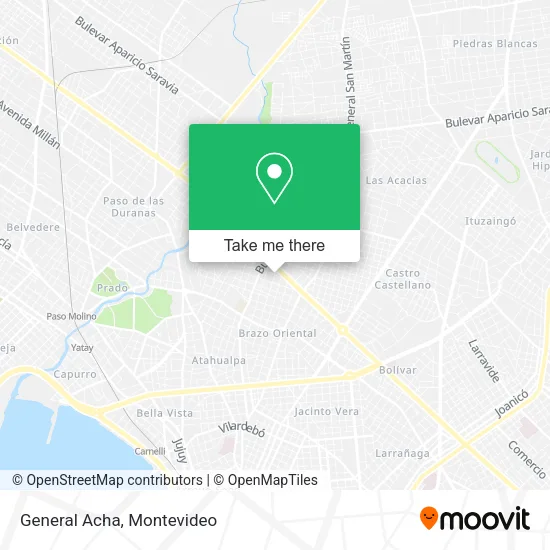 Mapa de General Acha
