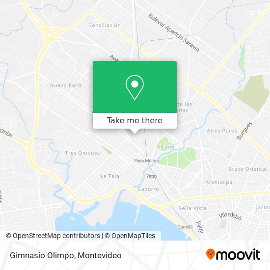 Gimnasio Olimpo map