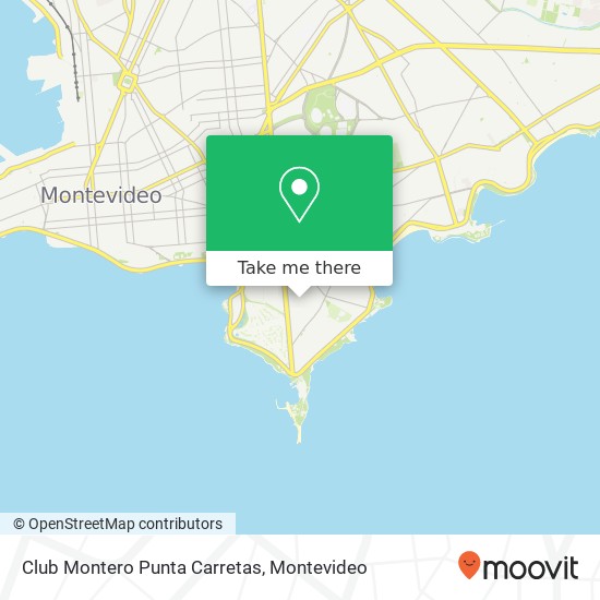 Club Montero Punta Carretas map