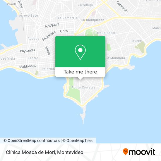 Clínica Mosca de Mori map