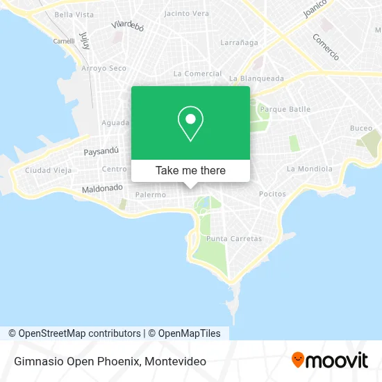 Gimnasio Open Phoenix map