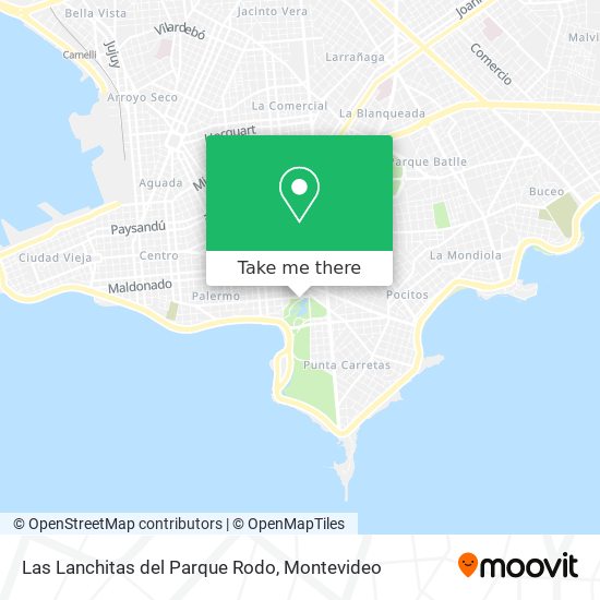 Las Lanchitas del Parque Rodo map