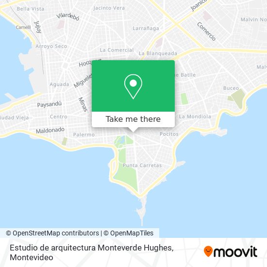 Estudio de arquitectura Monteverde Hughes map