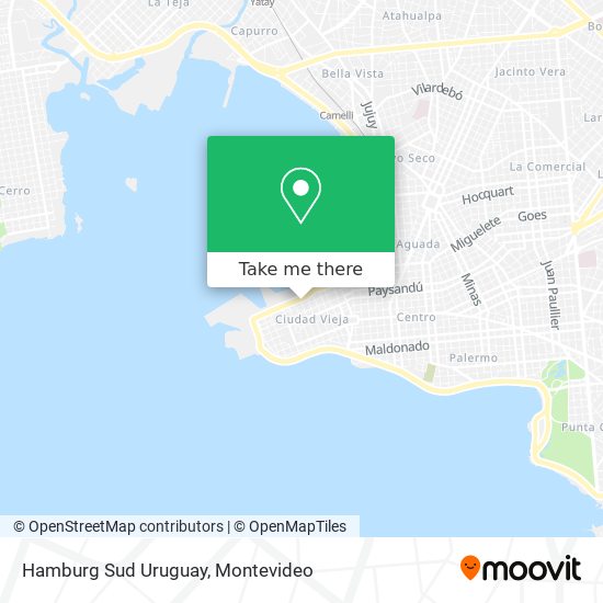 Hamburg Sud Uruguay map