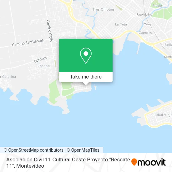 Asociación Civil 11 Cultural Oeste Proyecto "Rescate 11" map