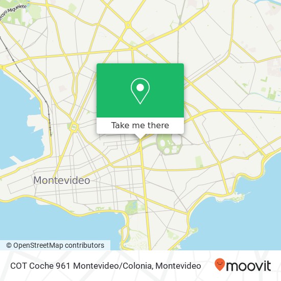COT Coche 961 Montevideo / Colonia map