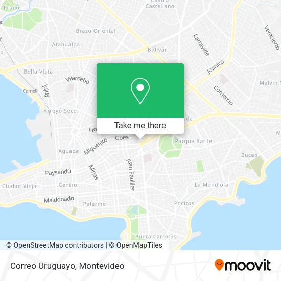 Correo Uruguayo map