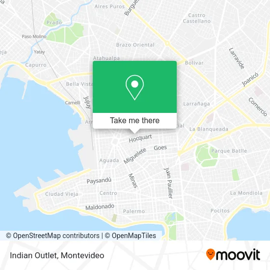 Mapa de Indian Outlet