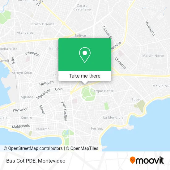Mapa de Bus Cot PDE