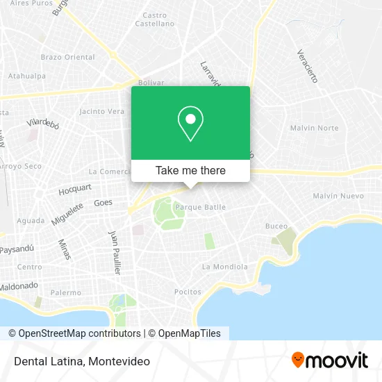 Mapa de Dental Latina