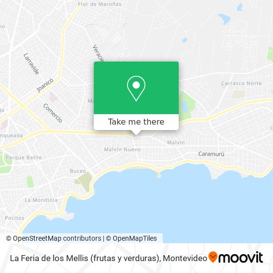 Mapa de La Feria de los Mellis (frutas y verduras)