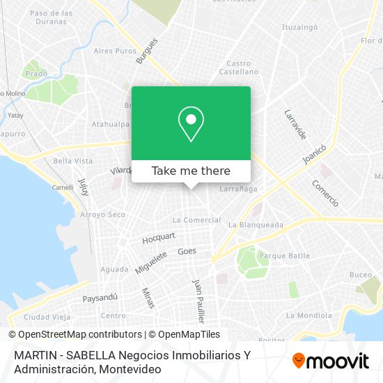 Mapa de MARTIN - SABELLA Negocios Inmobiliarios Y Administración