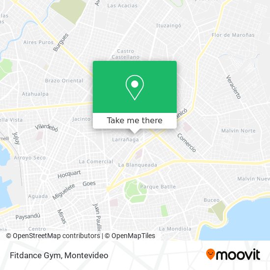 Fitdance Gym map