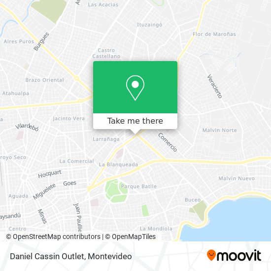 Daniel Cassin Outlet map