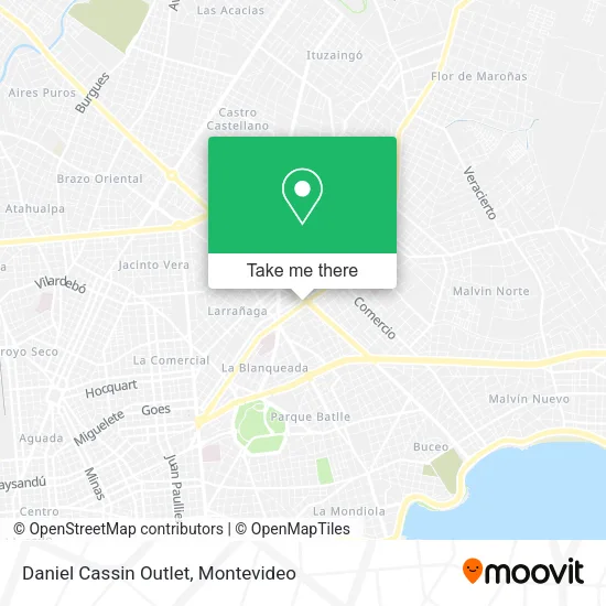 Mapa de Daniel Cassin Outlet