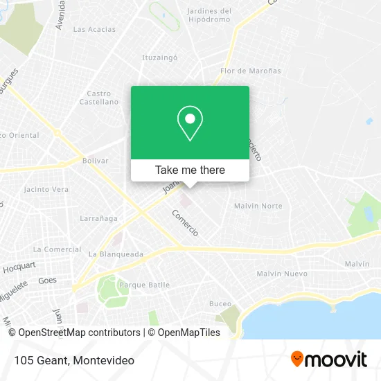 Mapa de 105 Geant