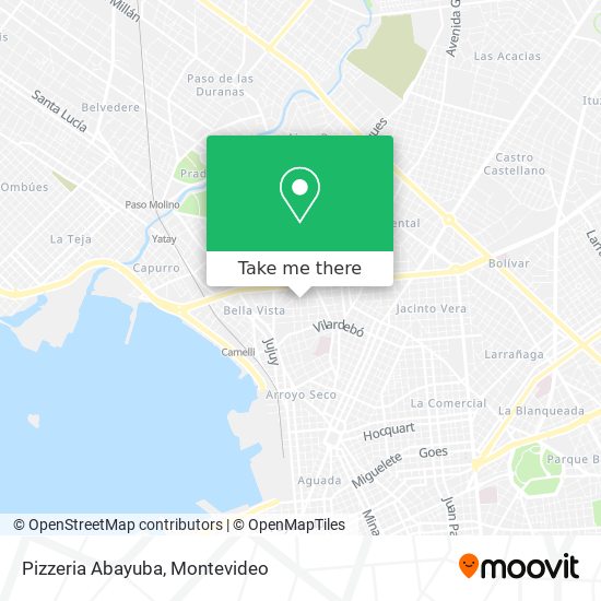 Pizzeria Abayuba map