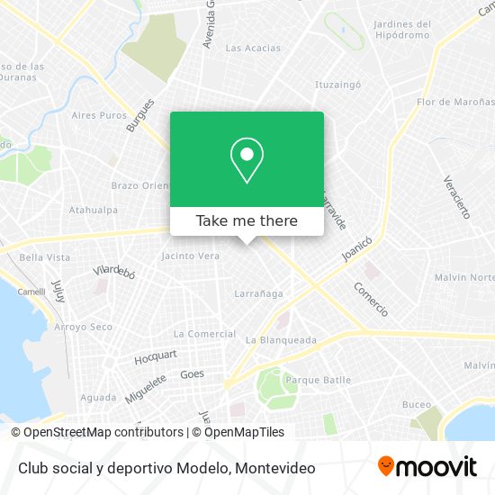 Club social y deportivo Modelo map