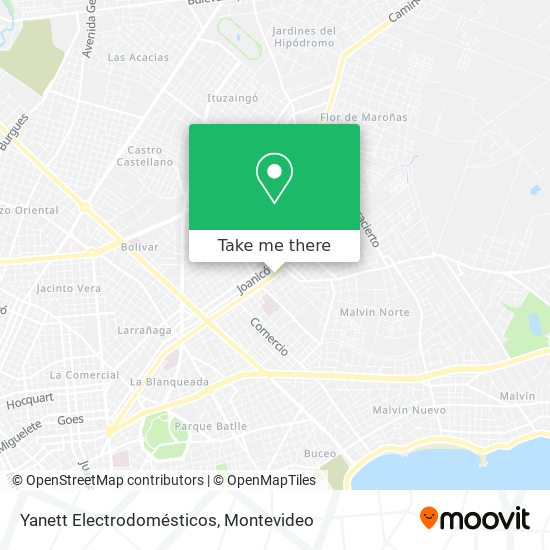 Yanett Electrodomésticos map