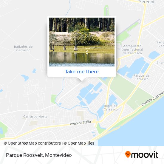 Parque Roosvelt map