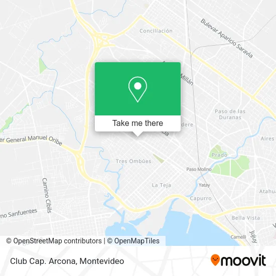 Club Cap. Arcona map