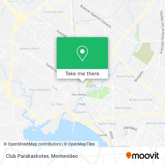 Club Parakaskotes map
