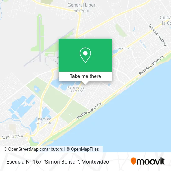 Mapa de Escuela N° 167 "Simón Bolívar"