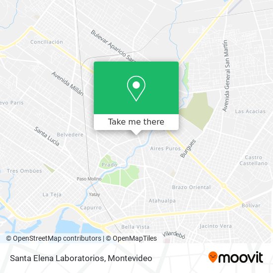 Santa Elena Laboratorios map
