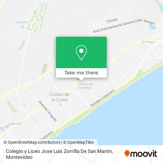 Colegio y Liceo Jose Luis Zorrilla De San Martin map