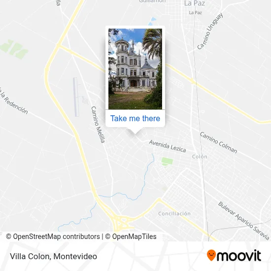 Villa Colon map