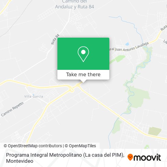 Programa Integral Metropolitano (La casa del PIM) map
